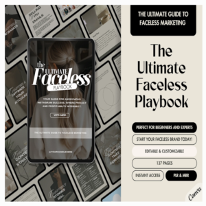 Ultimate FACELESS Account Organizer – Social & Website Planner